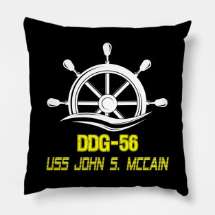 Uss John Mccain DDG 56 Gold Pillow