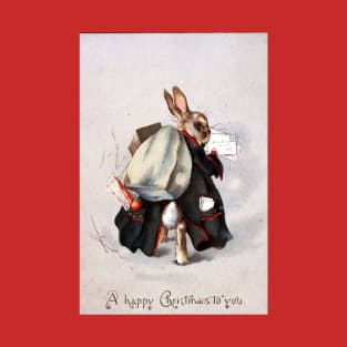 Christmas Post Rabbit - Beatrix Potter T-Shirt