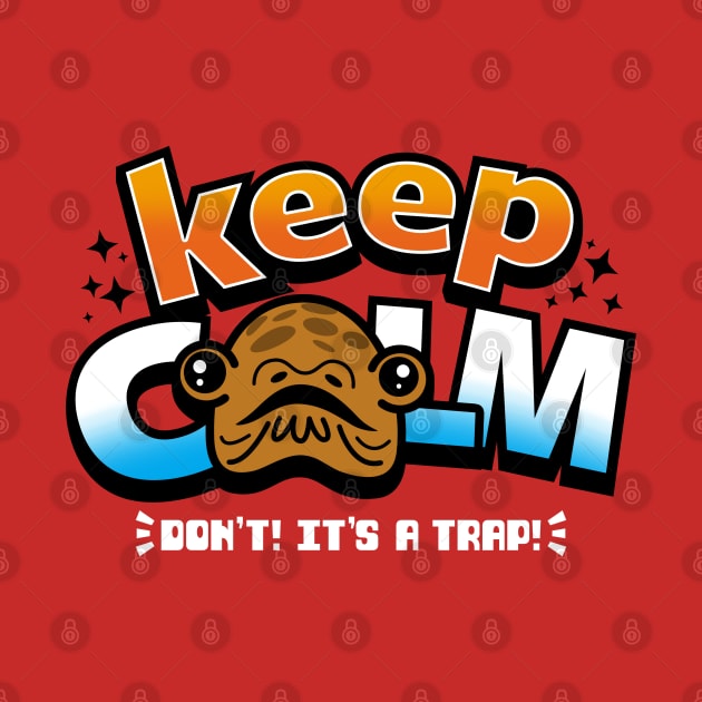 Kawaii Cute Alien Keep Calm Funny Quote Meme by BoggsNicolas