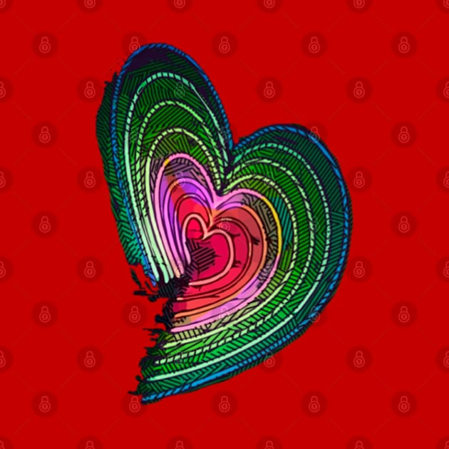 Fasbytes Rainbow heart by FasBytes
