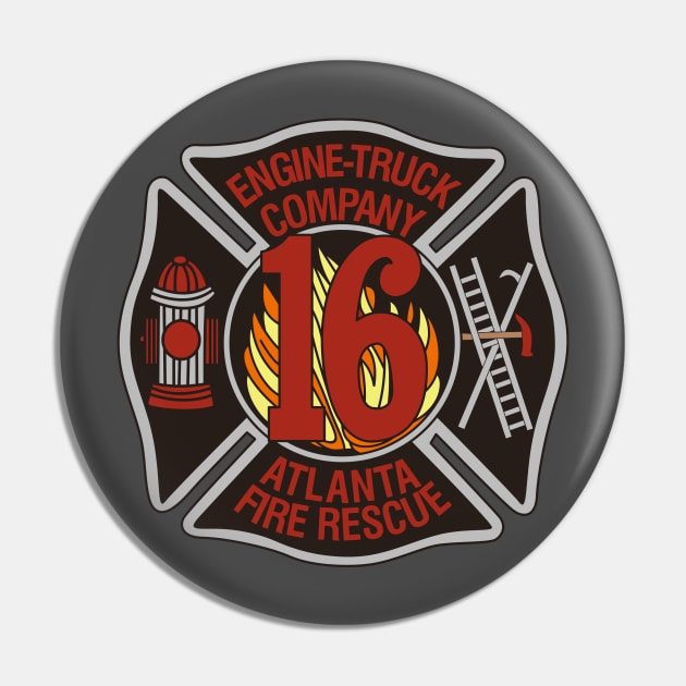 Atlanta Fire Station 16 Pin by LostHose