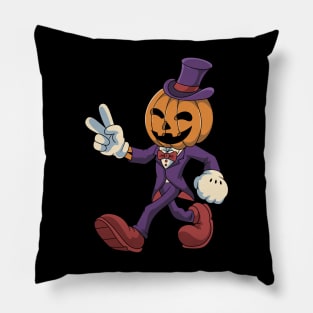 Funny Pumpkin Halloween Pillow