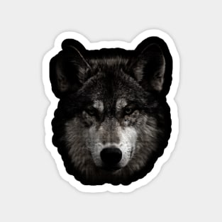 Animal Wolf Halftone Magnet