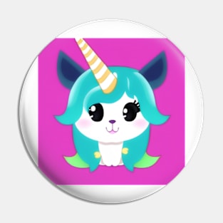 Cute Kawaii Baby Unicorn graphic - cute art for kids Pin