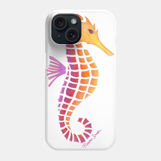 Seahorse Phone Case by artsytoocreations