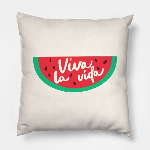 twinkling watermelon Pillow by nelkrshop