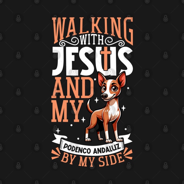 Jesus and dog - Podenco Andaluz by Modern Medieval Design