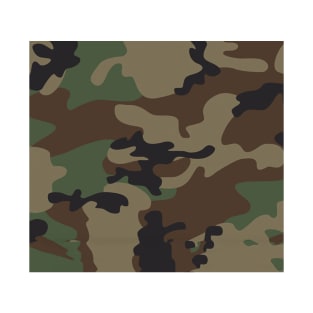 Green brown Camo Military T-Shirt