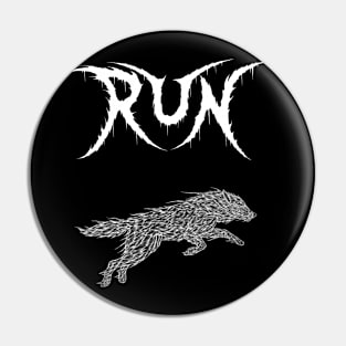 Run - Metal Shirt Pin