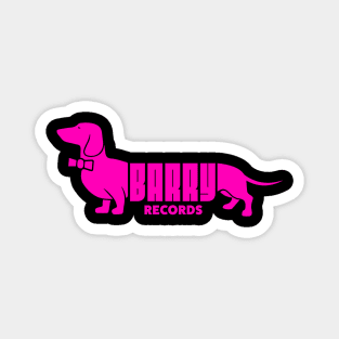 Barry Records Pink Logo Magnet