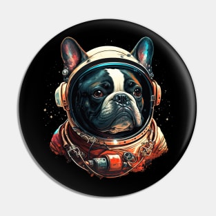 French Bulldog Astronaut Pin