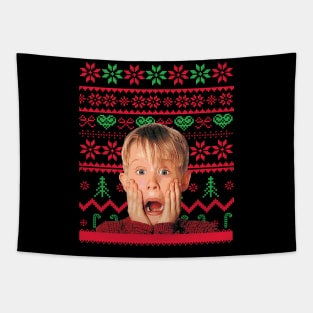 kevin mccallister ugly sweater Tapestry