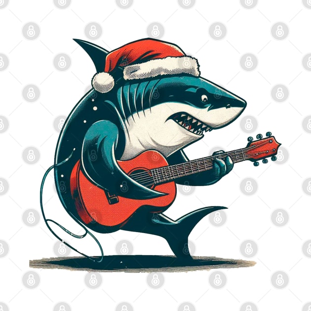 Tiburon navideño con guitarra by TheGhostLagarto15