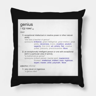 Who is a genius ? Pillow