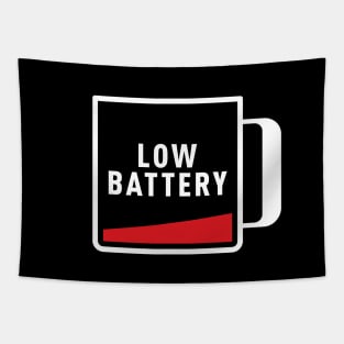 Low Battery Mug Icon Tapestry