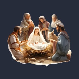 Watercolor Nativity Scene T-Shirt