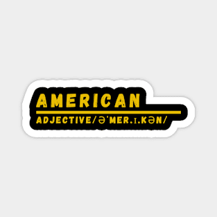 Word American Magnet