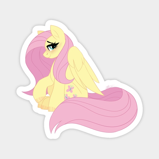 Shy Fluttershy Magnet by Marie Oliver