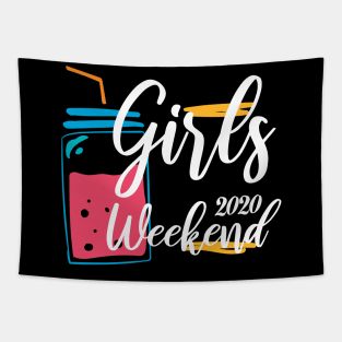 Girls Trip Cute Girls Weekend 2020 Mask Girls Trip 2020 Mask girls weekend trips Tapestry