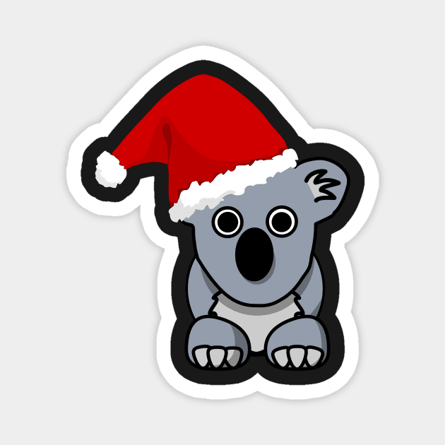 Cute Christmas Koala Magnet by Nirvanibex