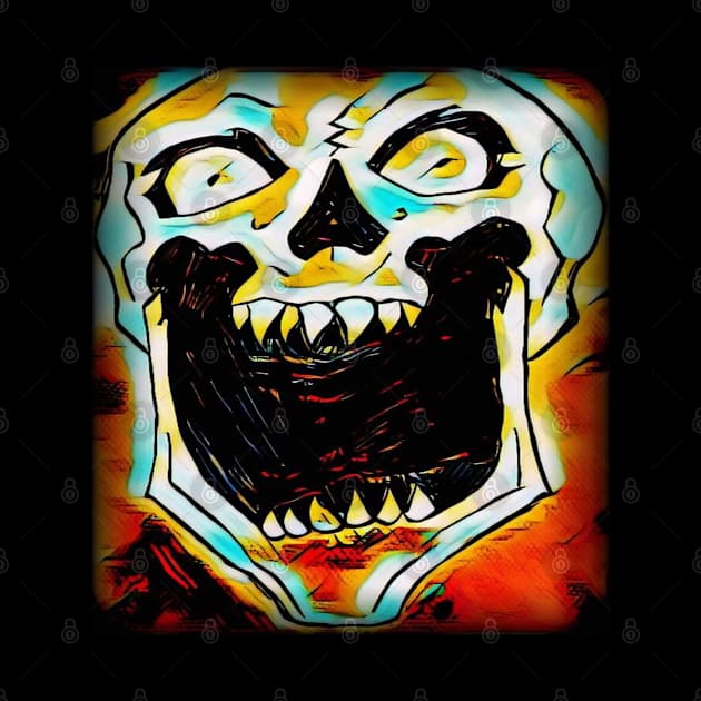 Screaming skull by Voiceless Art 