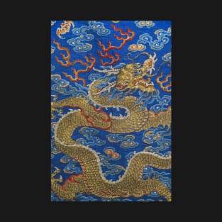 Chinese Imperial Golden Dragon Spiritual Animal T-Shirt