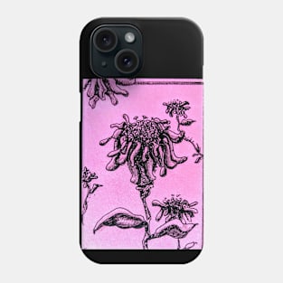 Pink Flower in Pink Phone Case