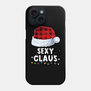 Sexy Claus Red Plaid Christmas Santa Family Matching Pajama Phone Case