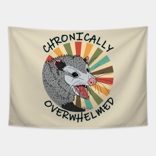 Chronically Overwhelmed Possum Tapestry