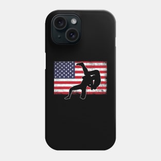 Wrestling player american flag patriotic wrestle Phone Case