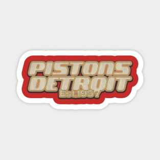 Detroit Pistons  / Old Style Vintage Magnet