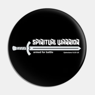 Spiritual Warrior Armor of God Warfare Ephesians Pin