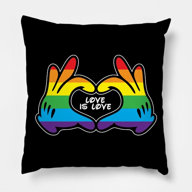 Love Is Love Pillow by VirGigiBurns