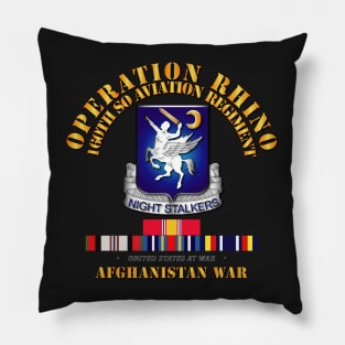 Operation Rhino - Afghanistan - 160th SO Aviation Rgt  w SVC Pillow