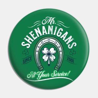 Mr. Shenanigans At Your Service This St. Patrick's Day Pin