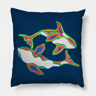 Swimming in Circles Pillow