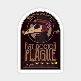 Rat plague doctors, black plague Magnet