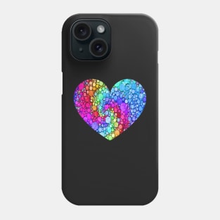 Colorful Polka Dot Heart International Dot Day Phone Case