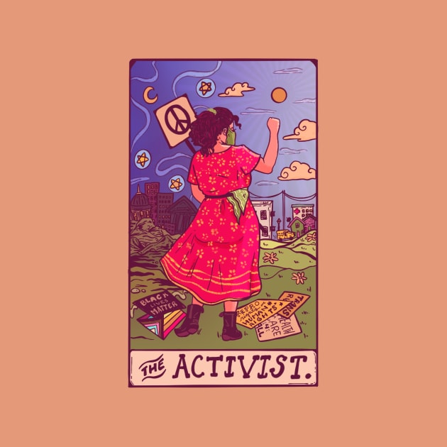 The Activist - Tarot Card by Liberal Jane Illustration