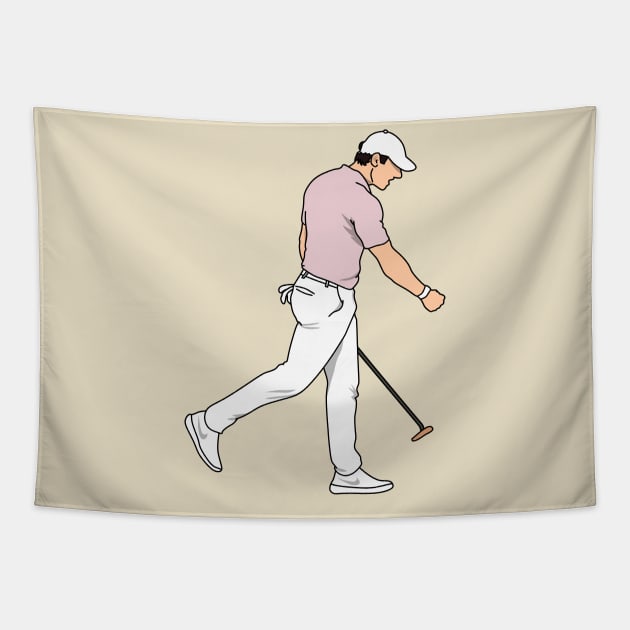 McIlroy hole in one Tapestry by rsclvisual