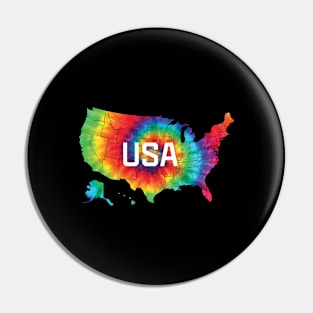 Tie Dye usa Pin