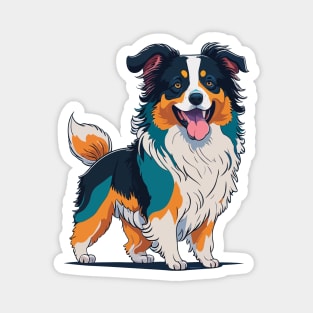 Australian Shepherd Portrait Magnet