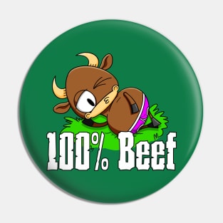 100% Beef Pin