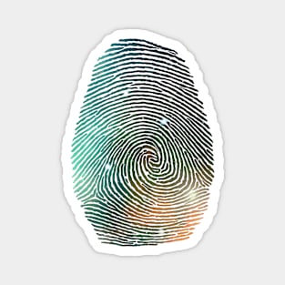 Galaxy Fingerprint Pattern Magnet