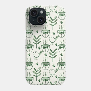 Cup of Green Tea (Green) Phone Case