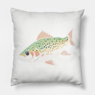 Simple Singular Trout Fish Pillow