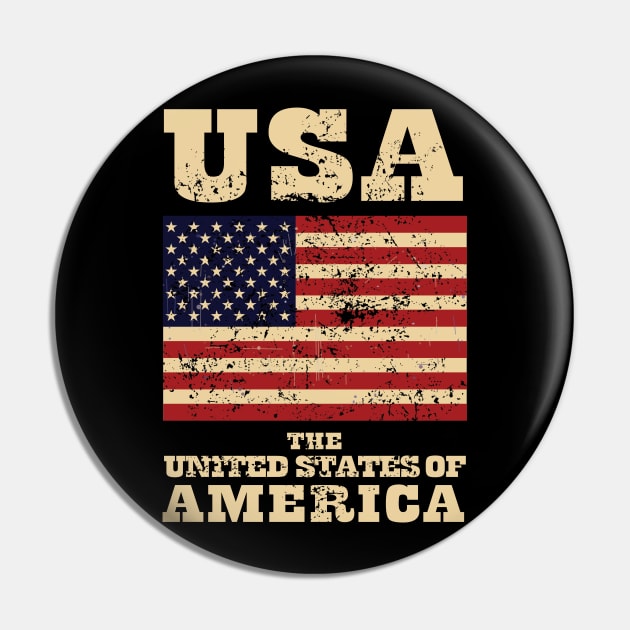 Flag of USA Pin by KewaleeTee