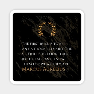 Marcus Aurelius's Rule of Serenity: Facing Truth with Tranquility Magnet