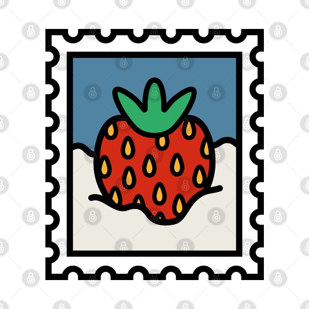 Strawberry stamp by orborb