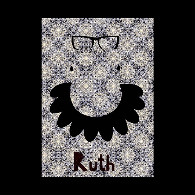 RUTH BADER GINSBURG  Collar art by GalleryArtField